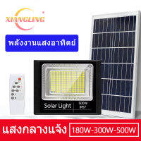 โคมไฟโซล่าเซลล์แสงกลางแจ้งโคมไฟถนนในบ้านกันน้ำแสงอาทิตย์ สปอตไลท์ Solar Light พร้อมรีโมท แสงพลังงานแสงอาทิตย์ ชาร์จอัตโนมัติ