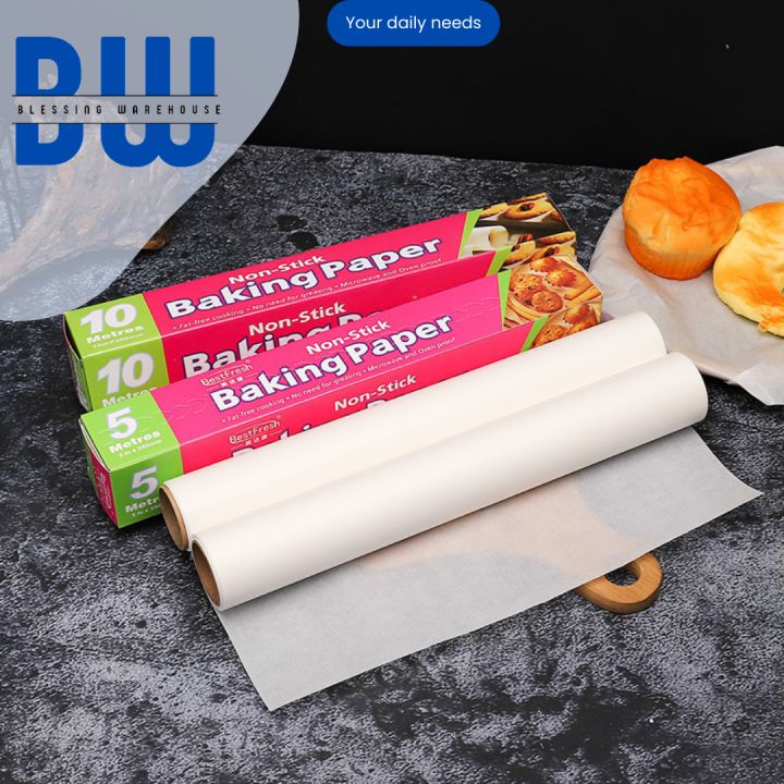 KERTAS ROTI BAKING PAPER ROLL POLOS ANTI LENGKET NON STICK REUSEABLE ...