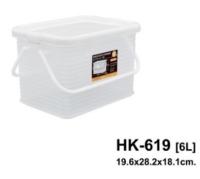 กล่องฝาล็อค กล่องเก็บของอเนกประสงค์ HK-619 (ความจุ6ลิตร)