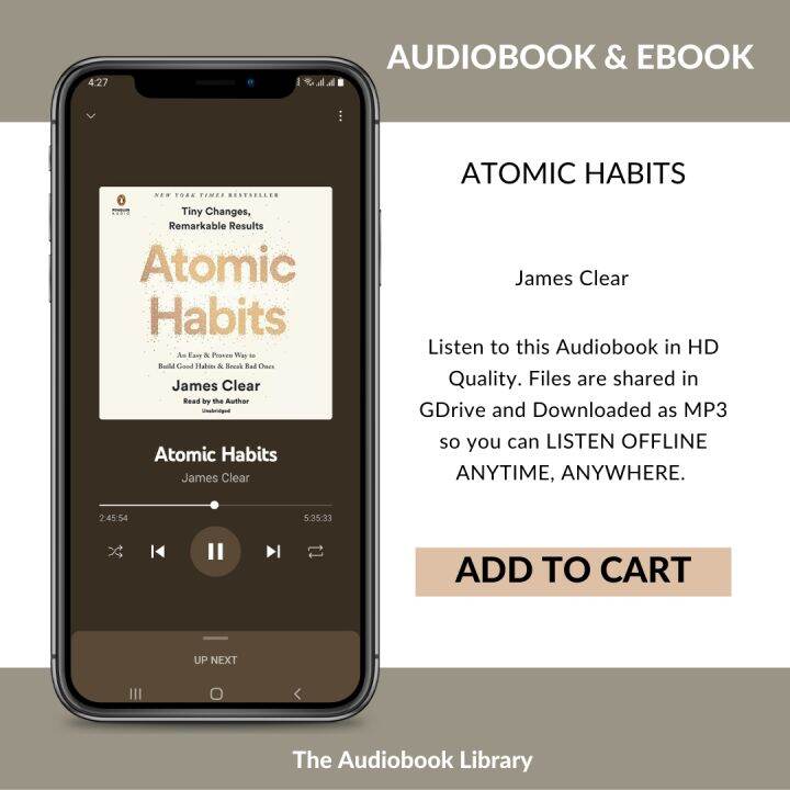 Atomic Habits Ebook and Audiobook Lazada PH