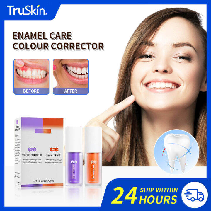 V34 Colour Corrector Teeth Whitening Sensitive Teeth Toothpaste 