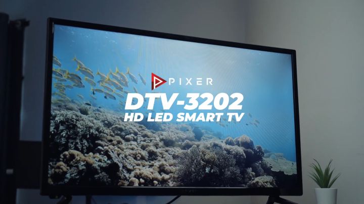Android Tv สมาร์ททีวี แท้ๆ Pixer 32 นิ้ว รุ่น Dtv-3202 แอนดรอยเวอร์ชั่น9  เชื่อมต่อ Wifi หรือ แผงก้างปลาก็รับชมทีวีได้ทันที รองรับ  Netflix,Youtube,Playstore | Lazada.Co.Th
