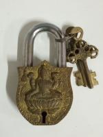 laxmi and ganesha set god simbolic padlock