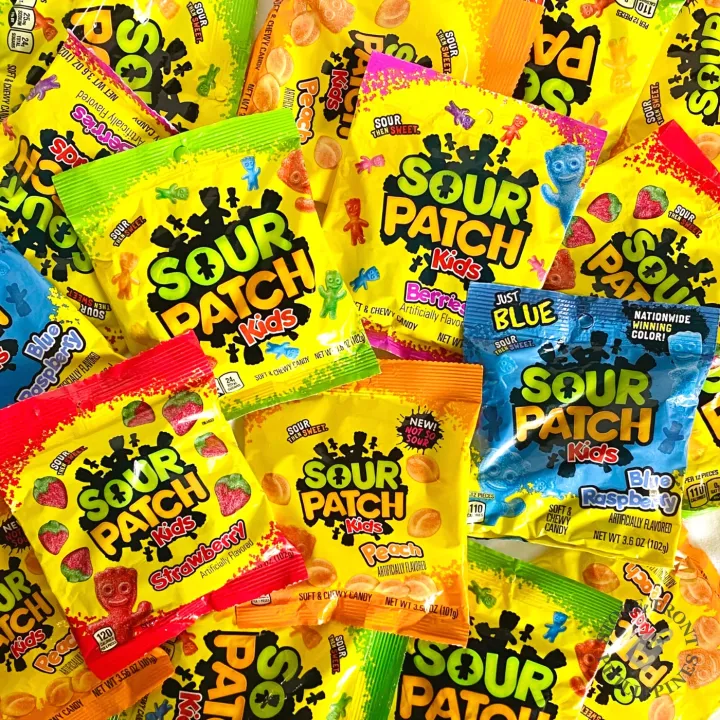 [ON HAND] Sour Patch Kids Sour Chewy Candy 102g in Blue Raspberry ...