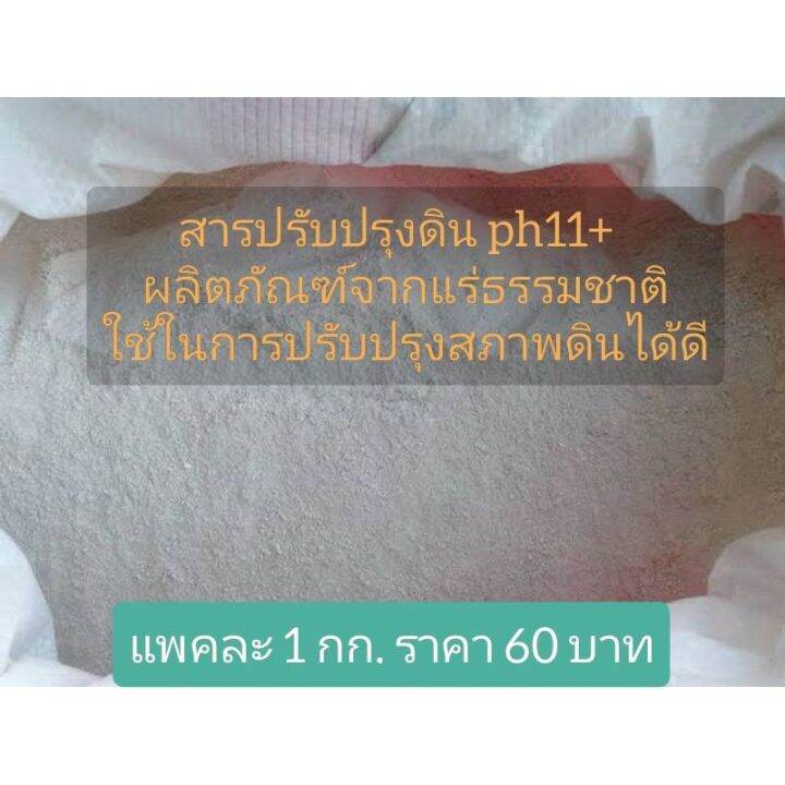 ปุ๋ยปรับปรุงดินph11-ผลิตจากแร่ธรรมชาติแพคละ1กก