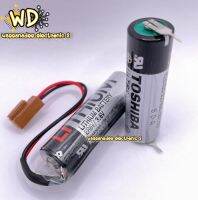 Battery​ PLC ER6V/3.6V TOSHIBA​ แจ็คน้ำตาล ขาลงปริ้น