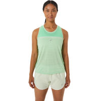 ASICS :  RACE TANK WOMEN RUNNING เสื้อ ผู้หญิง เสื้อ เสื้อกล้าม ของแท้  TOURMALINE/WHISPER GREEN