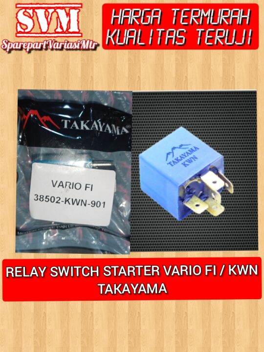 RELAY BENDIK SWITCH STARTER VARIO FI CBS KWN TAKAYAMA Lazada Indonesia