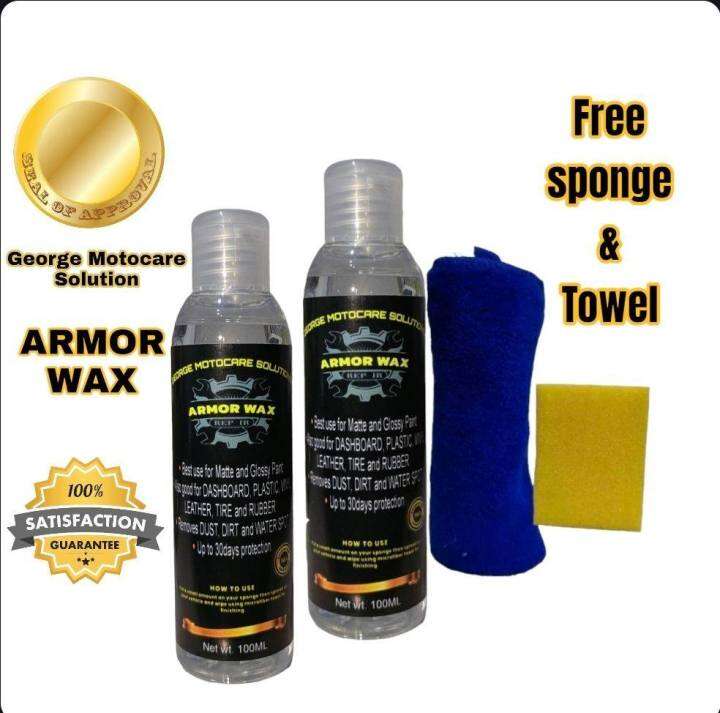 ARMOR WAX (BUY 1 TAKE 1) 60ml with free towel and sponge | Lazada PH