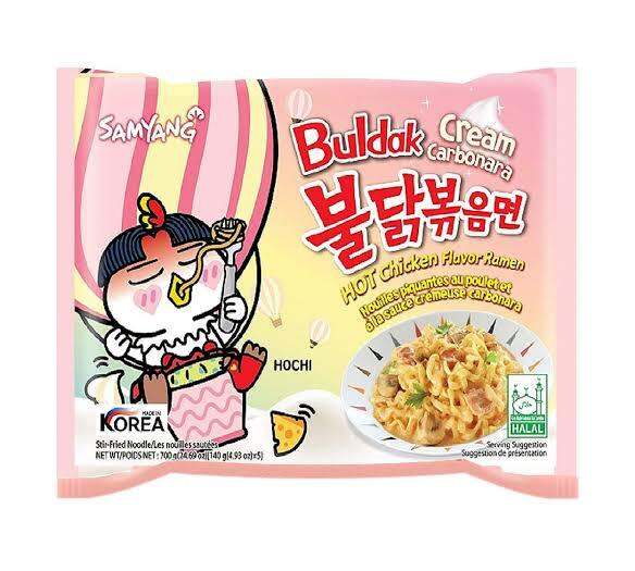 Samyang Carbonara 140g (Korean Buldak Samyang Chicken Carbonara