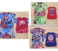 ???ชุดเซทเสื้อ+กางเกง มีปีก ชุดเด็กผู้ชาย Spiderman,Captain,เสื้อผ้าเด็กชาย อายุ 1-4ปี