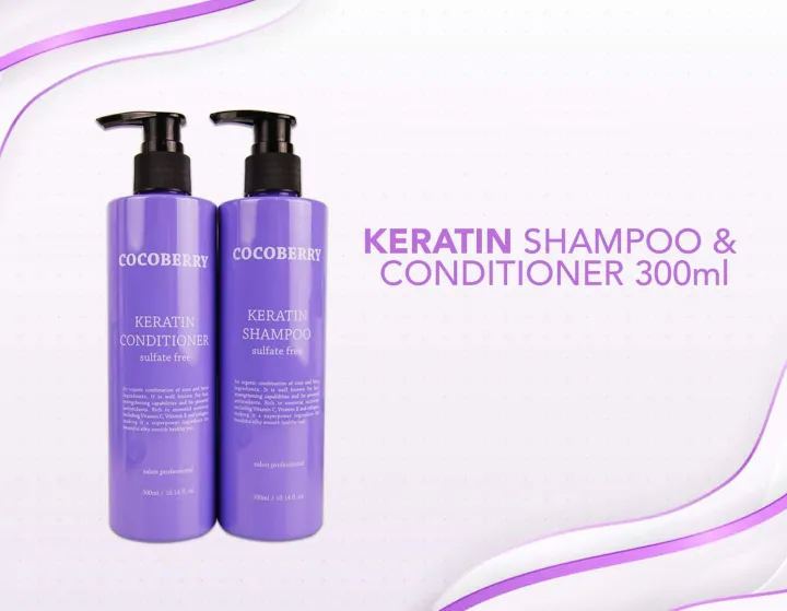 Sulfate free Keratin shampoo and conditioner Lazada PH