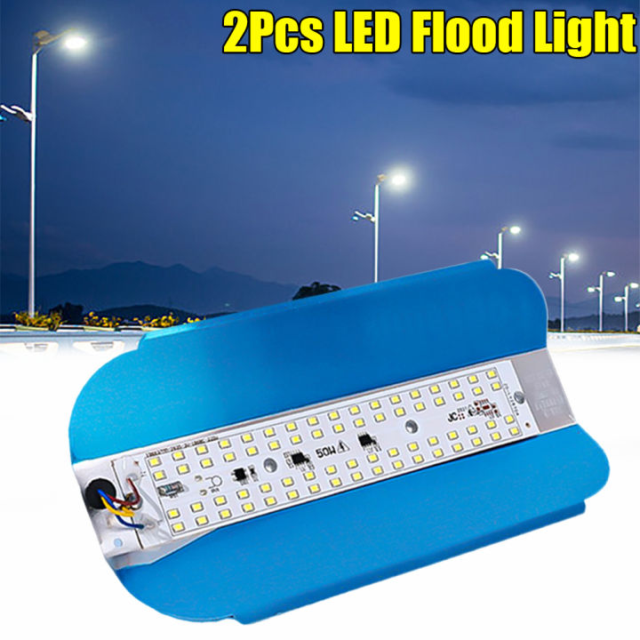 Lampu Jalan Led, 2 Buah Lampu Banjir Led 50W Luar Ruangan Tahan Air ...