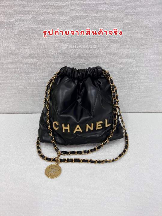 พร้อมส่ง-กระเป๋า-chanel-รุ่นใหม่-ไม่มีกล่อง-มี-4-สี-ดำ-ขาว-ชมพู-เหลือง