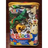 Lego Block duplo animal สวนสัตว์ เลโก้ ดูโป จรเข้ ยีราฟ ม้าลาย สัตว์ต่างๆ บล็อกต่อ เด็กเล็ก 79 ชิ้น