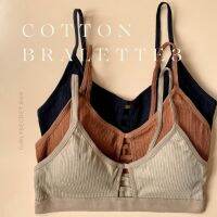 girlysecret.bkk - COTTON BRALETTE 3 - บราสายเดี่ยวครอปแบบสวม สปอร์ตบราฟองน้ำในตัว