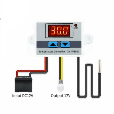 โมดูลควบคุมปิดเปิดไฟตามอุณหภูมิ XH-W3001 Digital Thermostat ใช้ไฟ 220V ต่อได้เลย