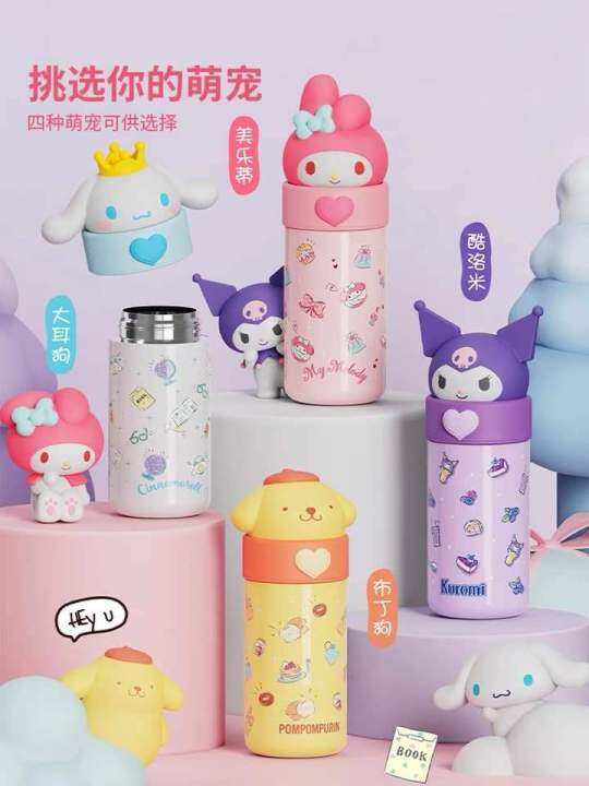 Sanrio Kids Tumbler Kuromi My Melody Cinnamoroll Drink Bottles 