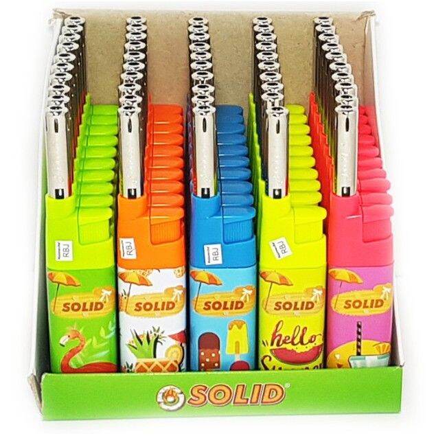 Pemantik Mancis SOLID / Korek Api Gas Panjang Mini Batang Besi / Isi ...