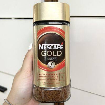 Nescafe Gold Decaf Rich&amp;Smooth เนสกาแฟโกล์ด ดีเเคฟริชแอนด์สมูธ 100g