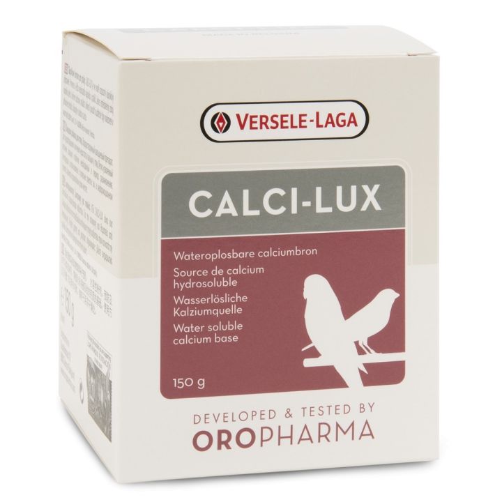 แคลเซียมสำหรับนกแก้วทุกสายพันธุ์-calci-lux-150g