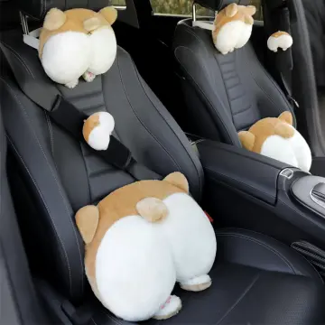 Corgi Butt Shaped Car Seat Neck Pillow Auto Headrest Cushion Back