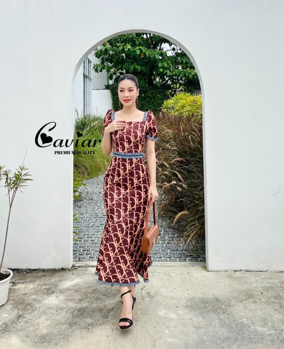 1266-พร้อมส่ง-s-3xl-mermaid-dress-เดรสพิมพ์ลาย-เดรสสวยๆ-เดรสยาว-ชุดออกงาน-ชุดเพื่อนเจ้าสาว-ชุดไปทะเล-ชุดไปงาน-งานป้าย