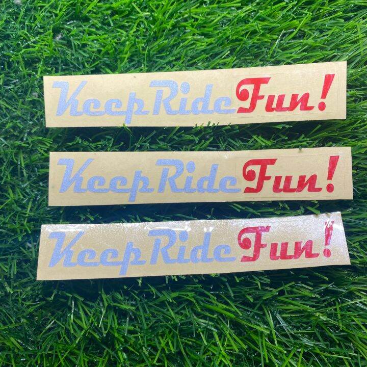 Stiker motor keep ride fun cutting sticker buat plat nomer bisa ...