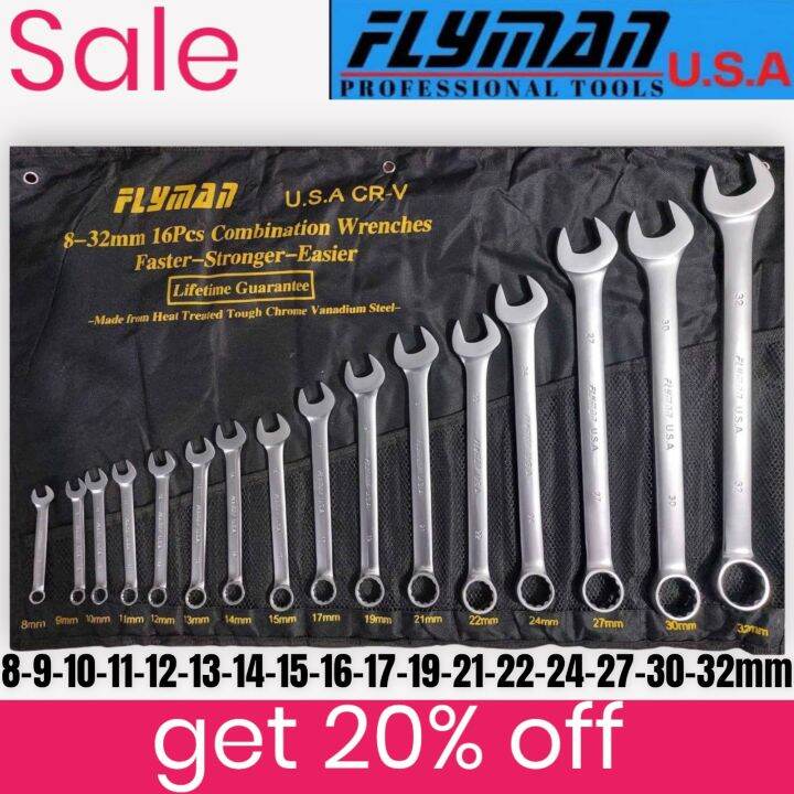 Combination Wrench Set Flyman Original USA Lazada PH