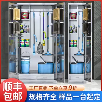 Mop and Broom Storage Single Door Steel Cleaning Cabinets - China Cleaning  Cabinet, Steel Cleaning Cabinets
