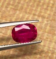 ทับทิมธรรมชาติ 1.88cts ผ่านการรับรอง HGT 8.75x6.35x3.06mm 1.88cts natural ruby HGT certified 8.75x6.35x3.06mm