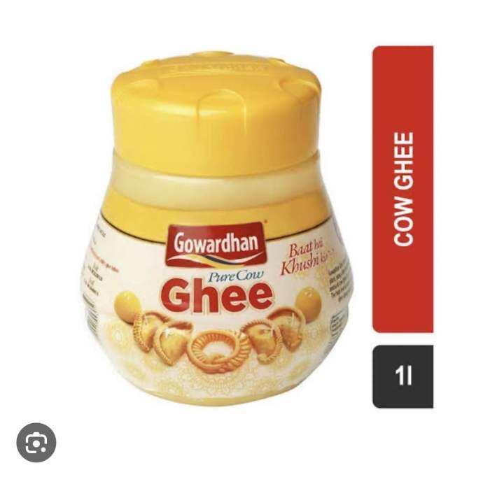 Gowardhan Pure Cow Ghee Indian Clarified Butter From India 500ml/1L