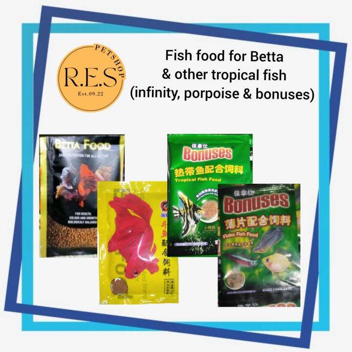 Infinity Betta Food 12 grams daily nutrition for all Bettas porpoise