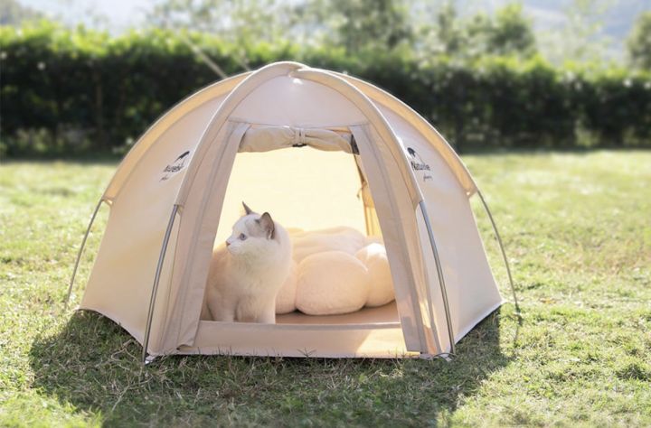 mini-hexagonal-pet-tent-เต็นท์แมวแคมป์ปิ้ง-เต็นท์ทาสแมว-เต็นท์-naturehike-tent