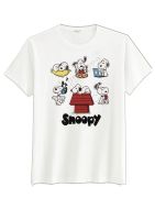 เสื้อยืดพิมพ์ลายsnoopy happy