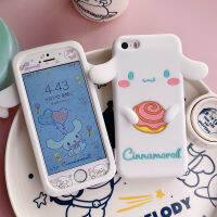 เคสโทรศัพท์มือถือ iPhone 5S SE ซิลิโคนหุ้มทั้งเครื่อง7plus ลายการ์ตูนน่ารักสำหรับผู้หญิง iphone8plus ฟิล์มนิรภัย6S ฟิล์มสี