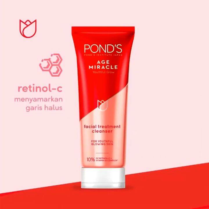 Ponds Age Miracle Facial Wash Anti Aging+Glowing with Retinol