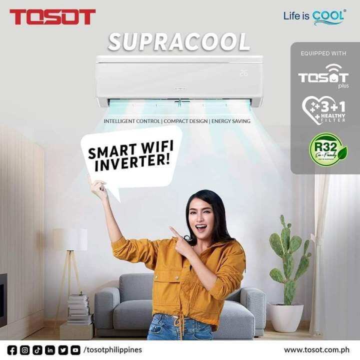 TOSOT 1HP SUPRACOOL SERIES SMART WIFI INVERTER SPLIT TYPE AIRCON