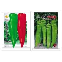 เมล็ด พริกยักษ์ 3 - 4 กรัม (300-400เมล็ด) Big Jim Giant Pepper พริกเขาวัว / พริกเขาแพะ  สายพันธุ์ OP