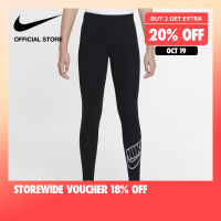 Nike Kids Sportswear Favourites Graphic Leggings - Black ไนกี้ เลกกิ้งเด็กแบบพิมพ์ลาย - สีดำ