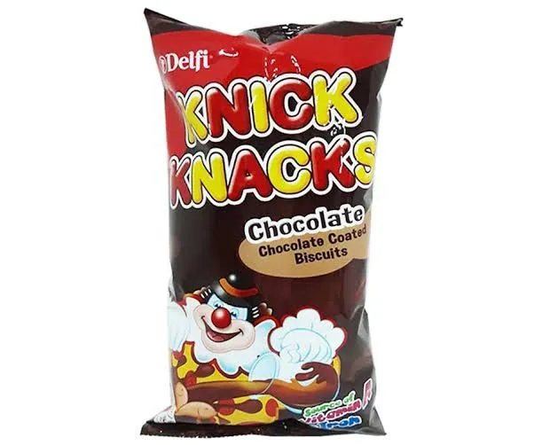 Delfi Knick Knacks Chocolate Coated Biscuits 50g | Lazada PH