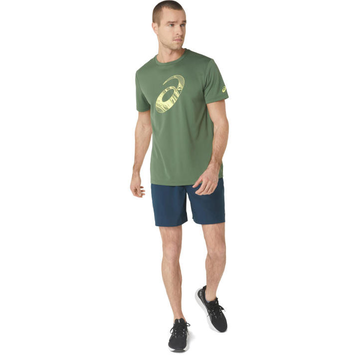 asics-asics-spiral-graphic-ss-tee-men-training-เสื้อ-ผู้ชาย-เสื้อ-เสื้อคอกลม-ของแท้-serpentine-green