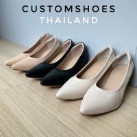 รองเท้าคัตชู By Customshoes ซับหลังหนังแกะแท้100%