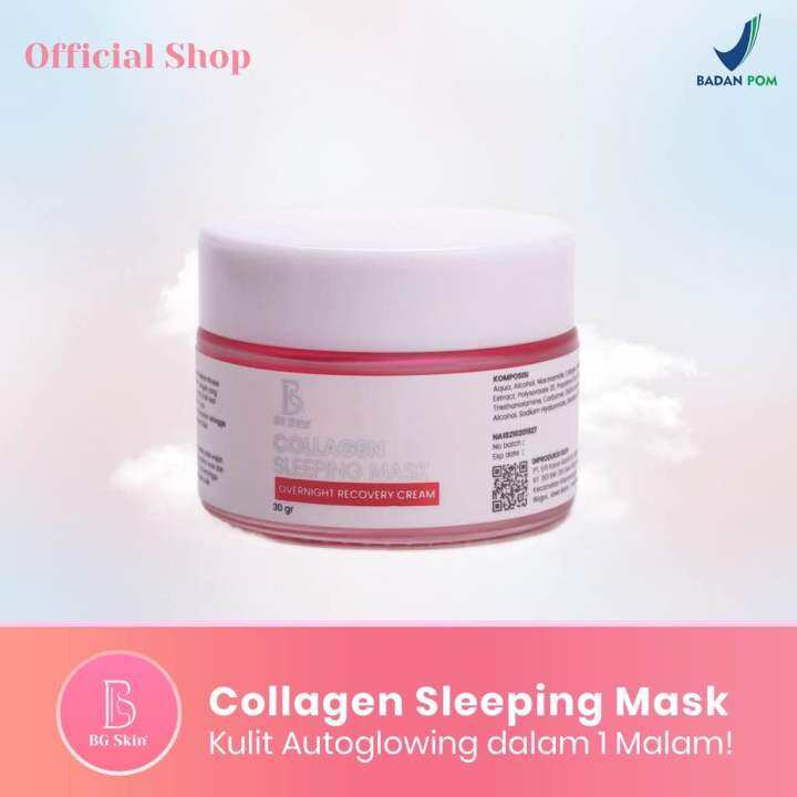 COLLAGEN SLEEPING MASK BG SKIN MASKER COLLAGEN Lazada Indonesia