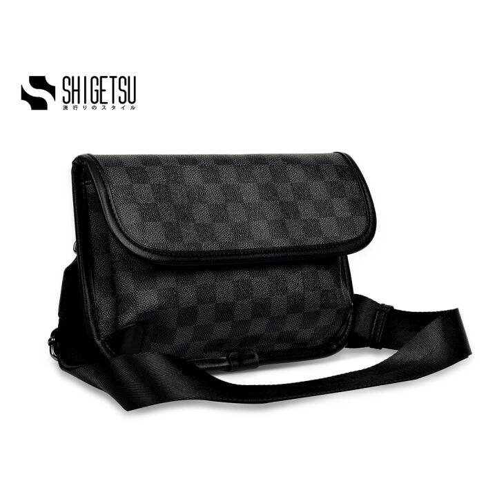 Shigetsu CHITOSE leather Sling Bag for men crossbody bag shoulder bag ...