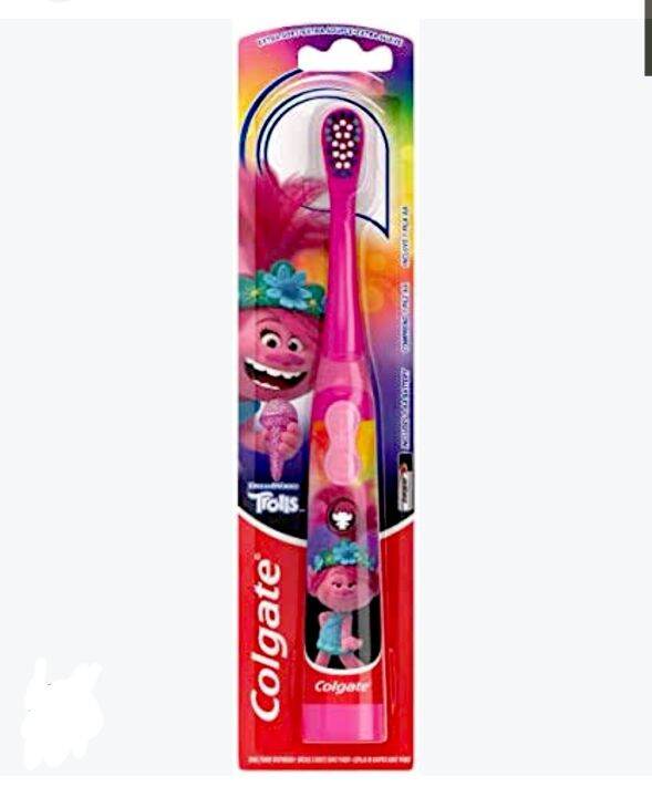 Colgate Trolls Batteryoperated vibrating toothbrush for kids Lazada PH
