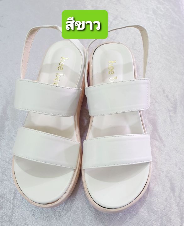 รองเท้ารัดส้น-size-35-40-คาด-2-ตอน-ส้นตึกขาว-ใส่สวย-น้ำหนักเบา-พื้นนุ่มมากๆ-คะ