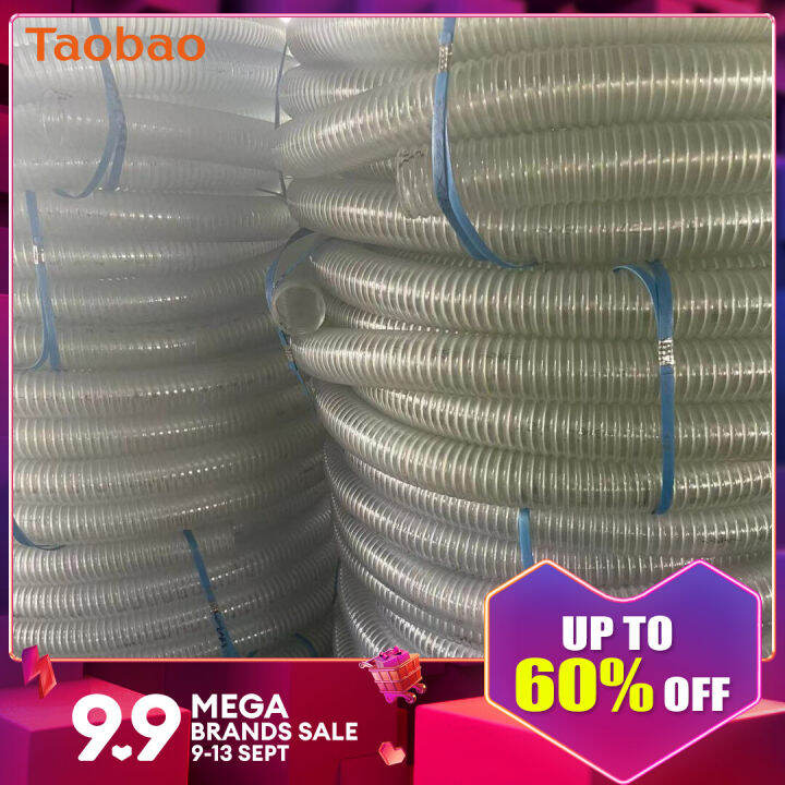 Antifreeze PVC Transparent Hose Gasoline Engine Water Pump 2Inch 3