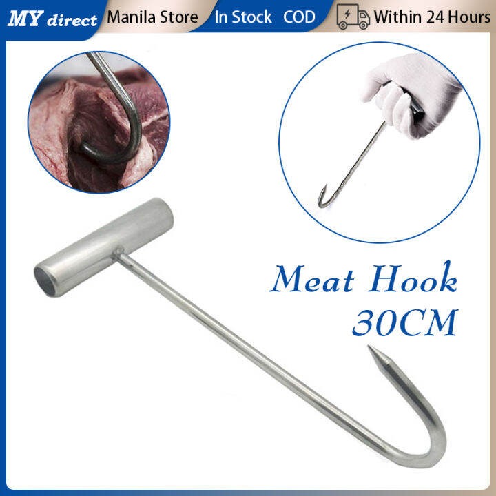 Stainless Steel Pork Hook THandle Meat Hook Beef Hook Butcher Hook