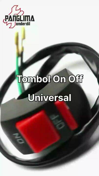 Tombol On Off Stang Motor 2 Tombol Universal Holder Sakelar-Saklar ...